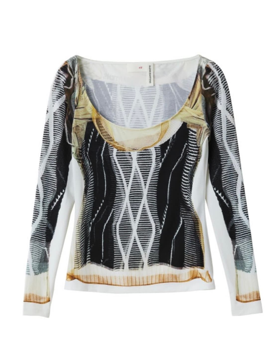 H&M glenn martens 프린트 탑 상품이미지2