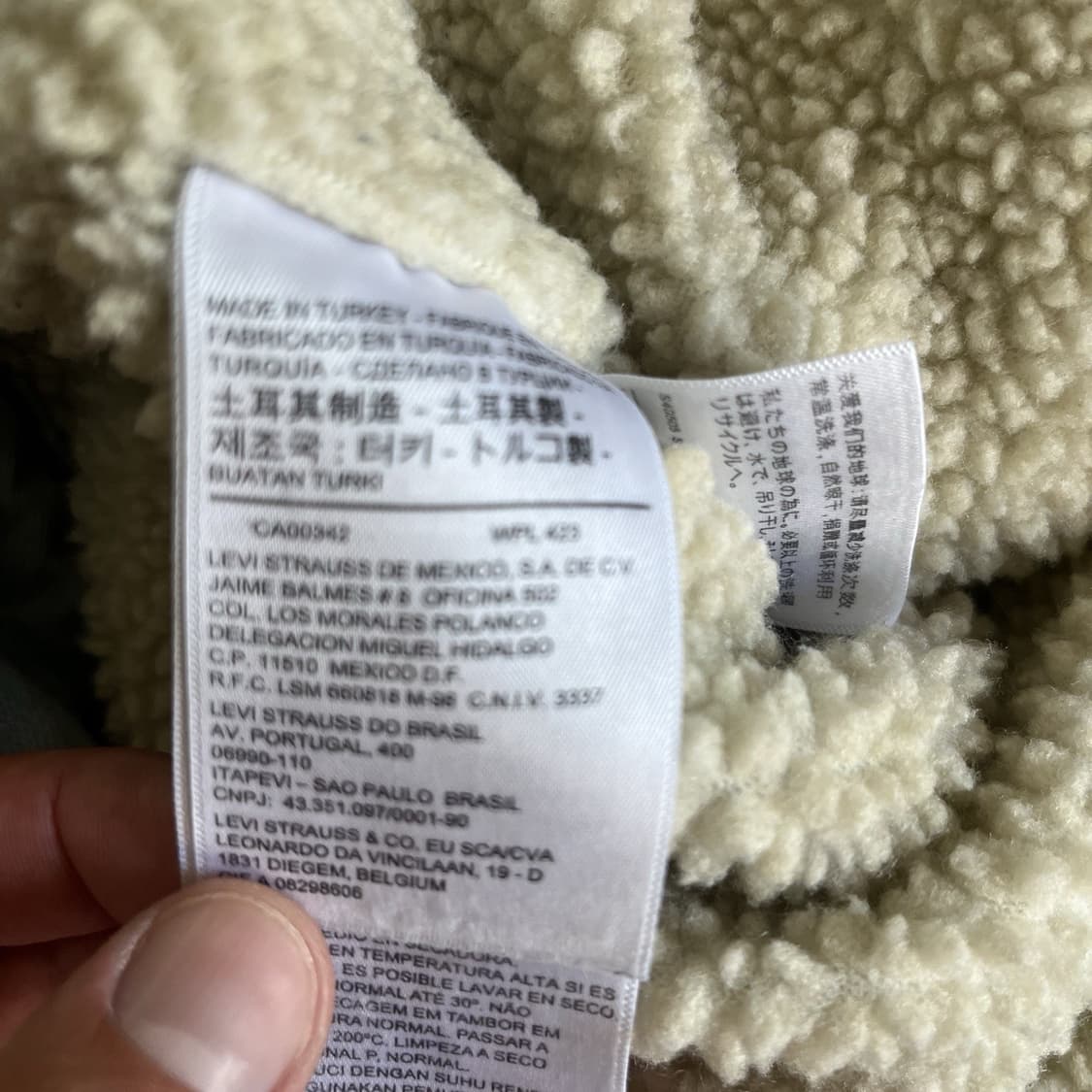 슈프림 x 리바이스 쉐르파 데님 자켓 라이트블루 상품이미지7