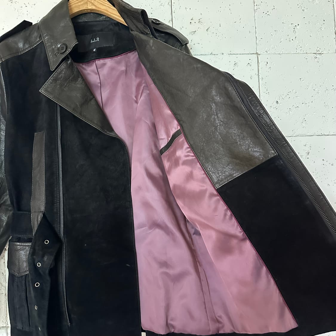 95 지오송지오 양가죽 돈피스웨이드 자켓 블랙 상품이미지4