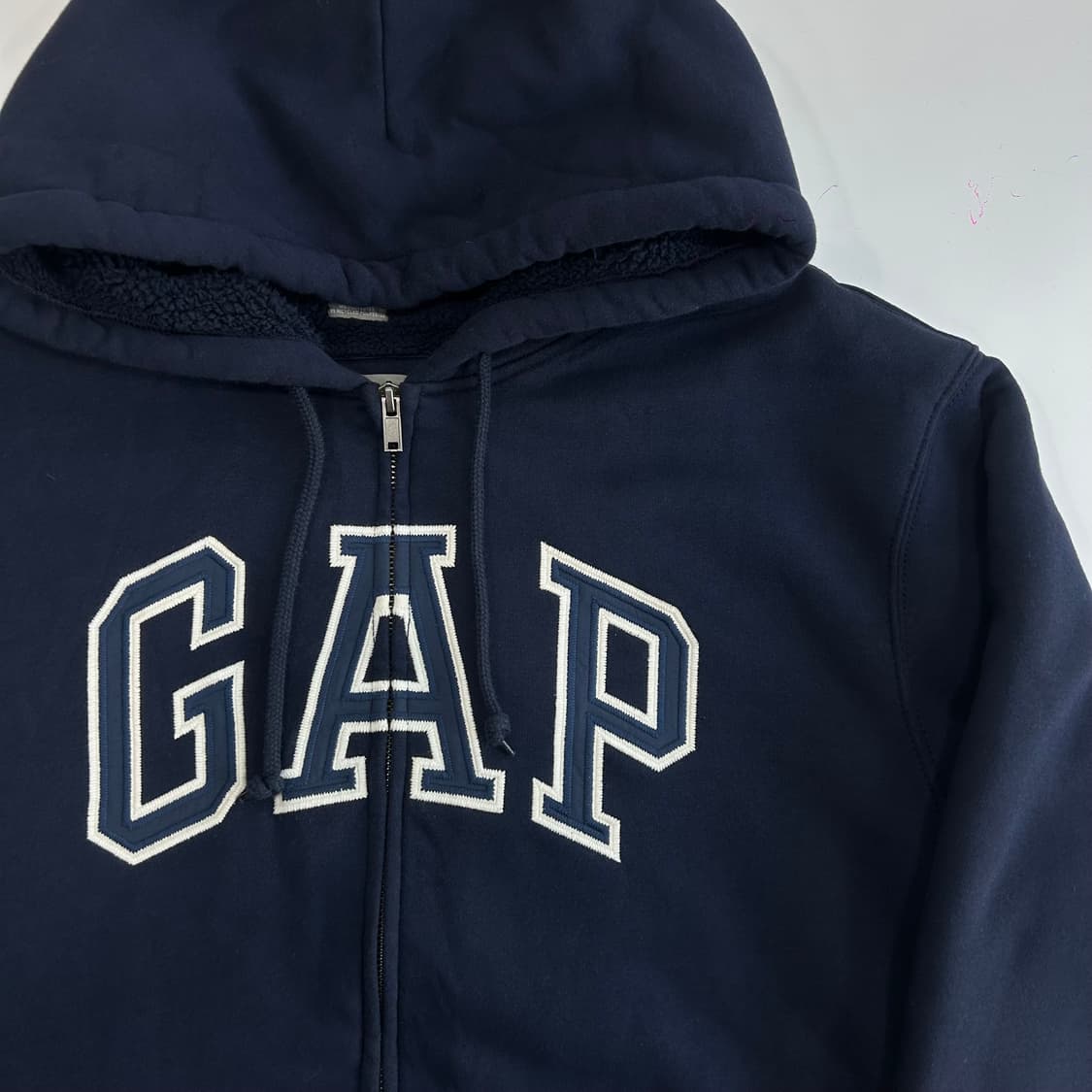 GAP 갭 화이트 로고 네이비 집업 상품이미지4