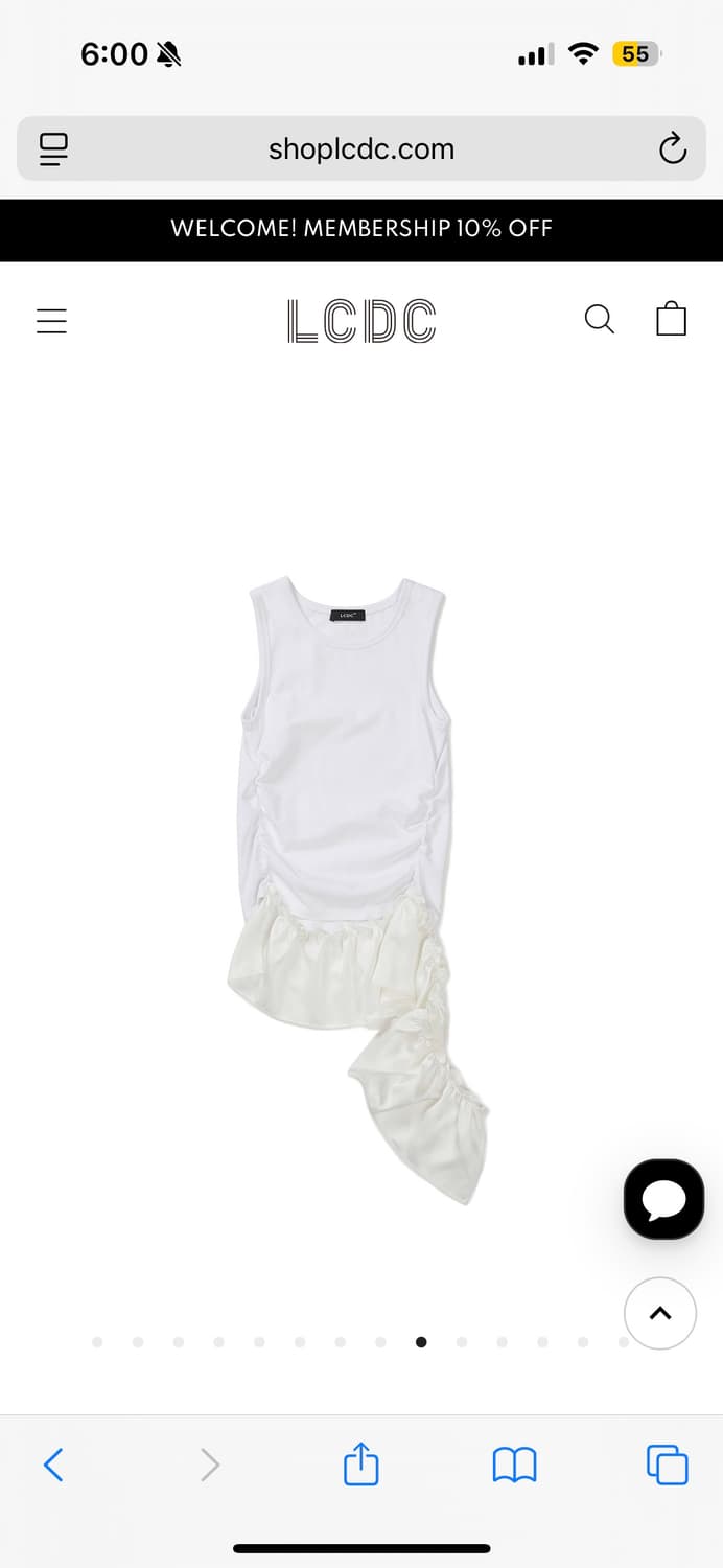 LCDC satin frill sleeveless top s 상품이미지5