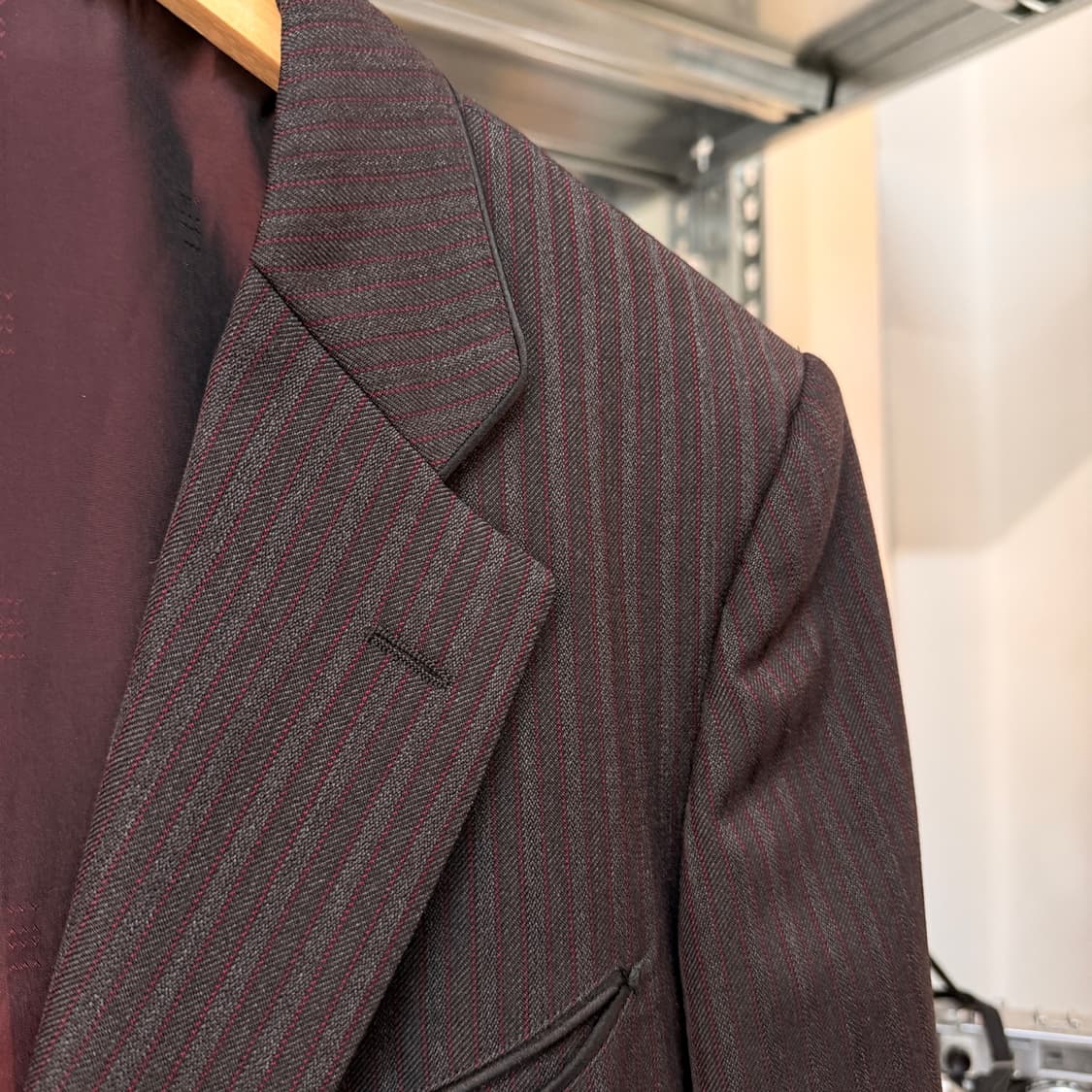 80 ~ 90S 맨즈 비기 X 벤 로데오 콜라보스트라이프 블레이저 상품이미지4