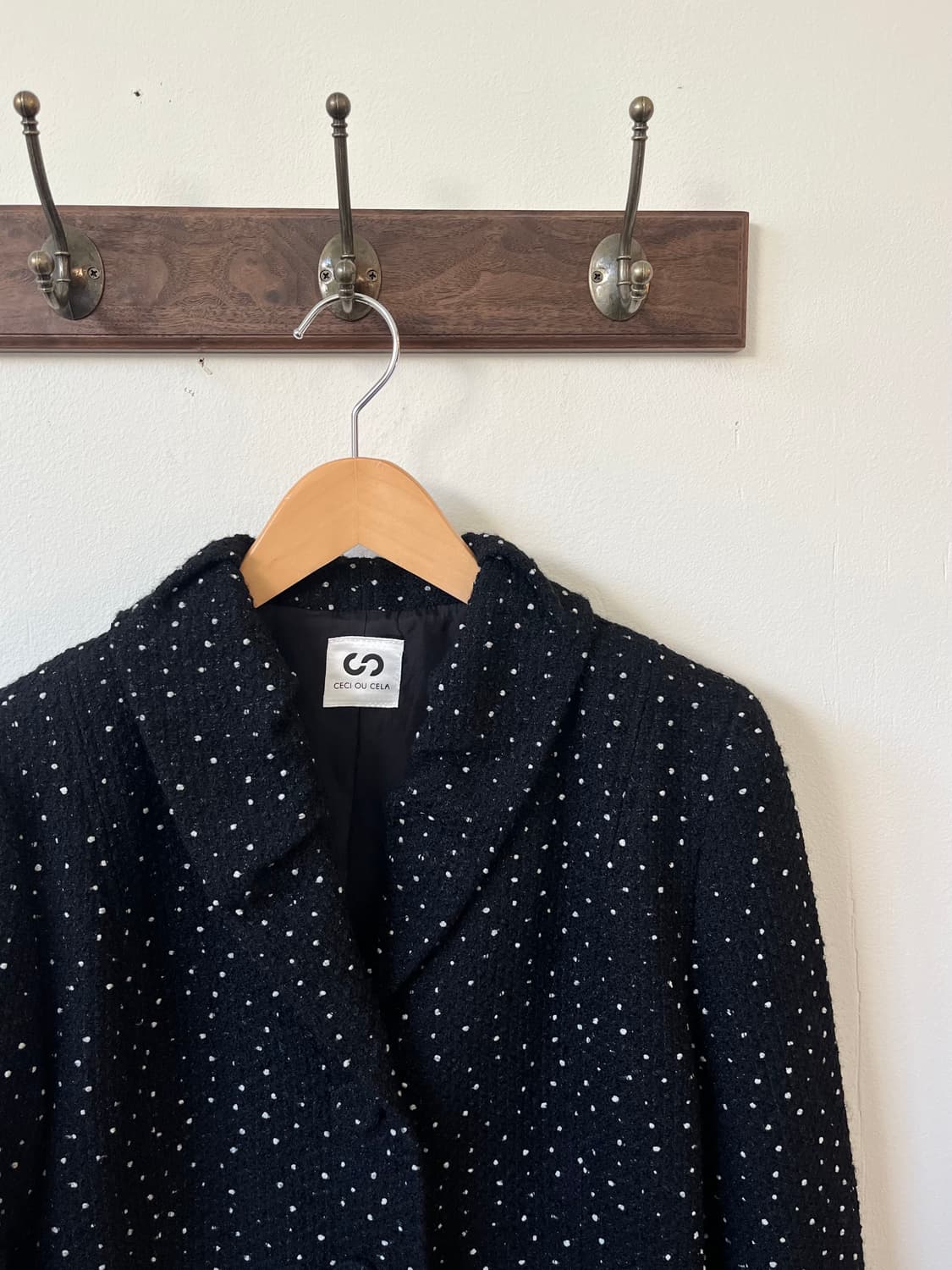 CECI OU CELA 도트 트위드 자켓 상품이미지3