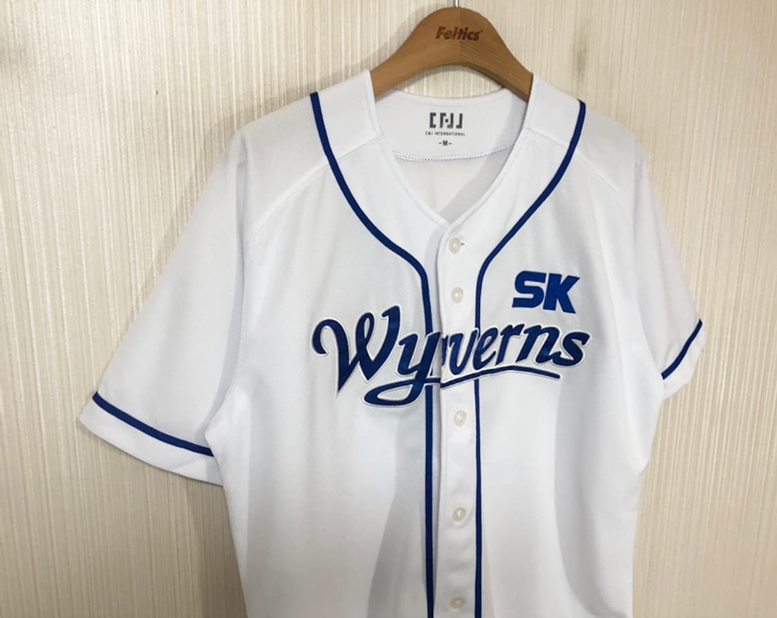 KBO SK와이번스 레트로유니폼/올드져지 M #14 최정 상품이미지5