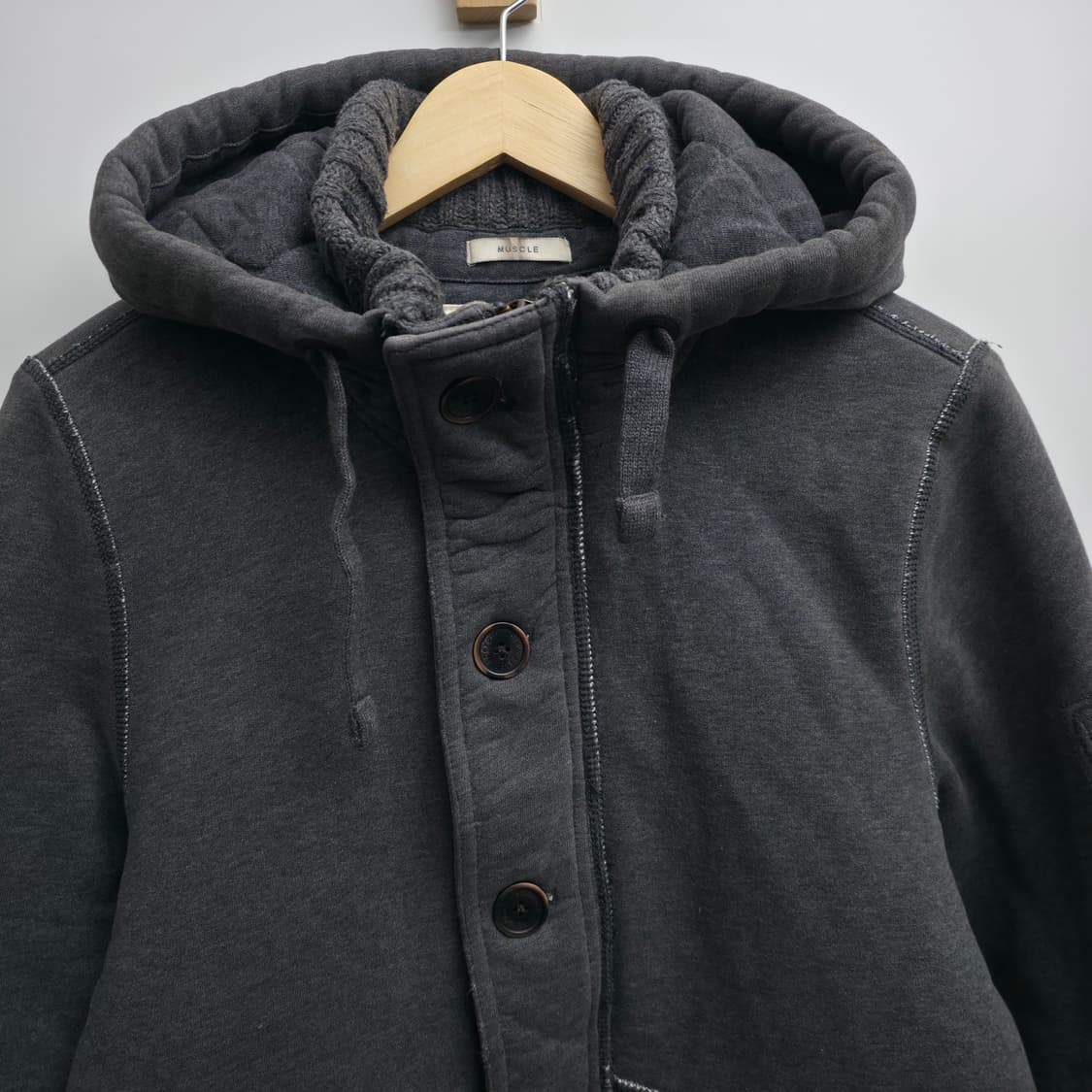 [M] 아베크롬비 헤비코튼  차콜 후드 집업 상품이미지2
