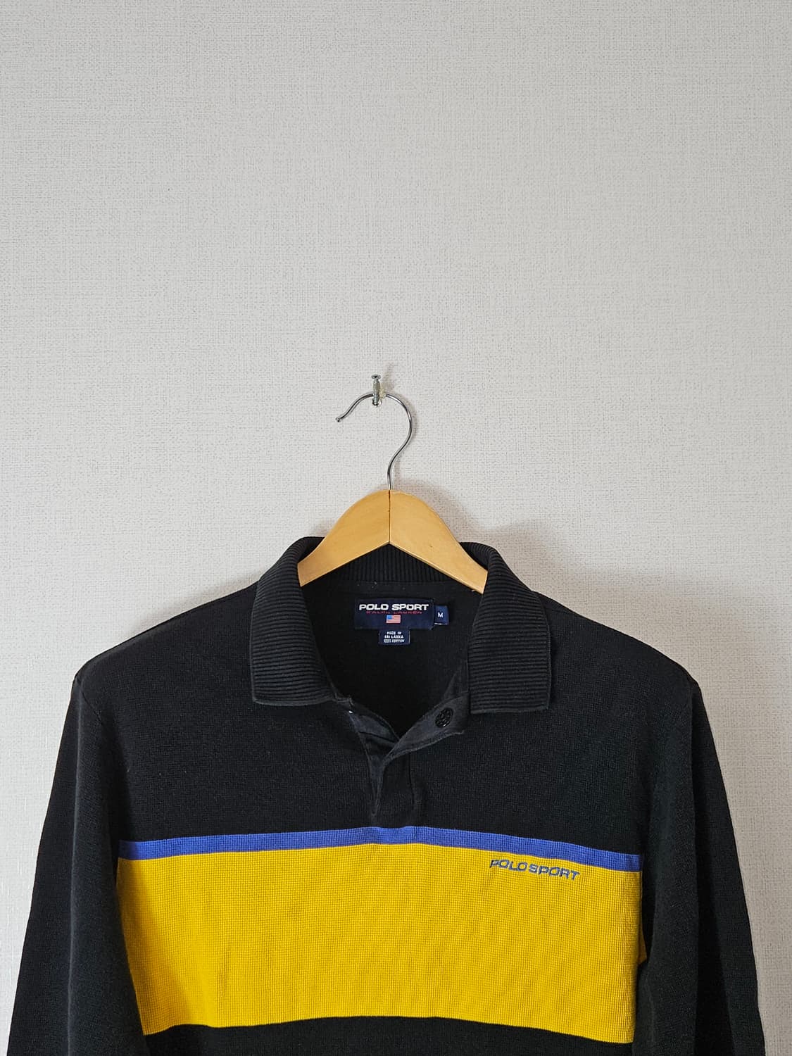 00s 폴로 스포츠 럭비티 니트 긴팔카라티 올드스쿨 빈티지 M 상품이미지1