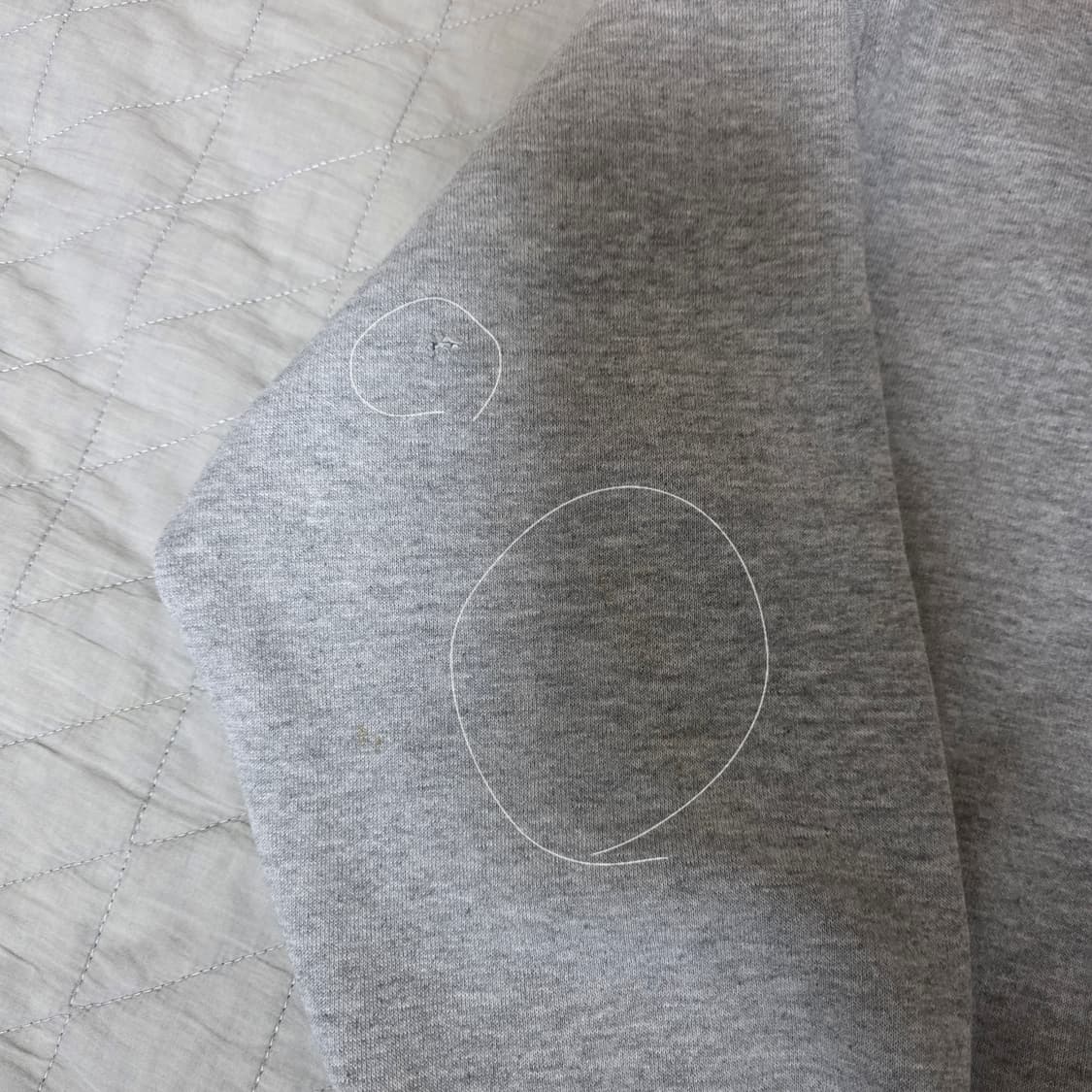 [L] 90s USA 빈티지 러셀 애슬레틱 후드집업 헤더그레이 상품이미지5