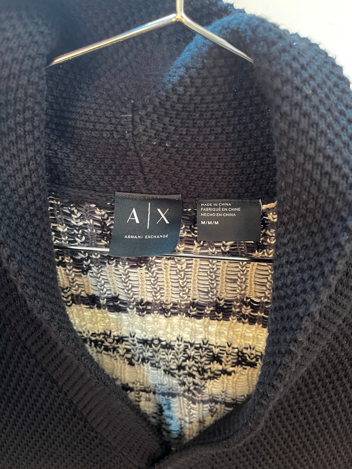 아르마니 와플 니트 가디건 상품이미지3