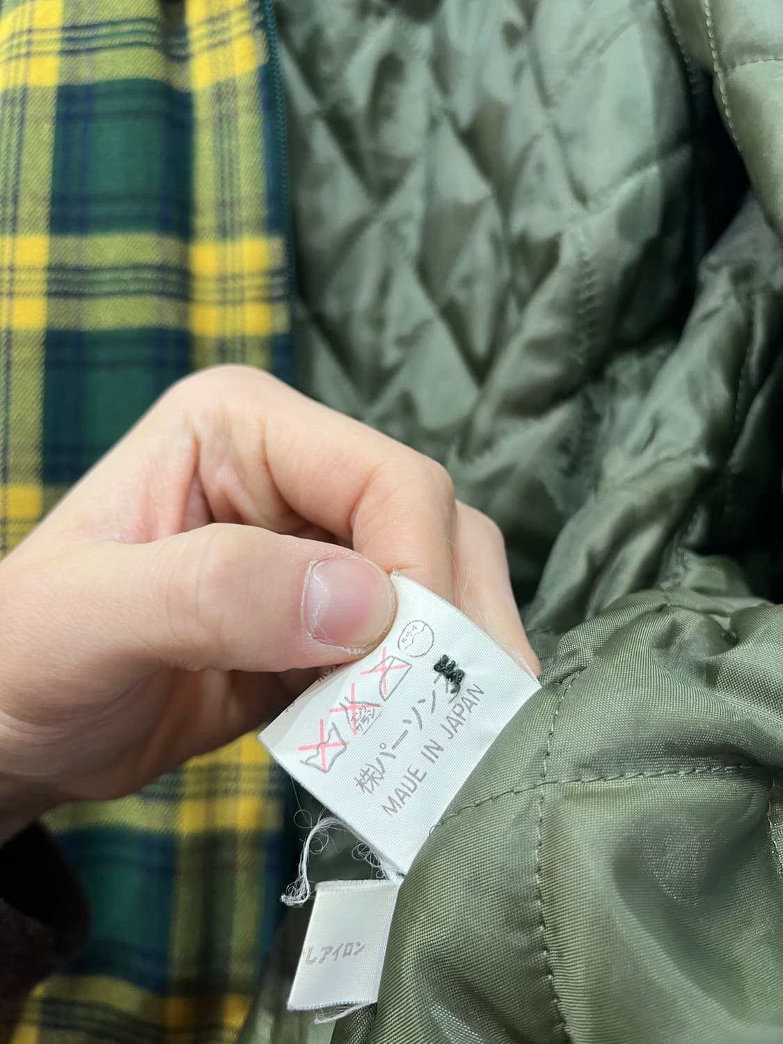 PERSONS 퍼슨스 클래식 체크 울 자켓 Made in JAPAN  상품이미지9