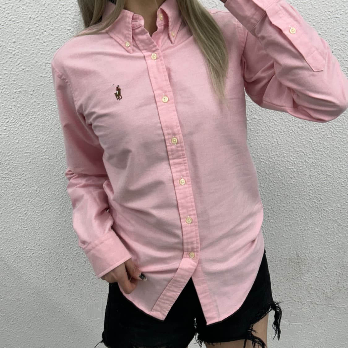 폴로 랄프로렌 옥스포드 딸기우유맛 셔츠 2 상품이미지1