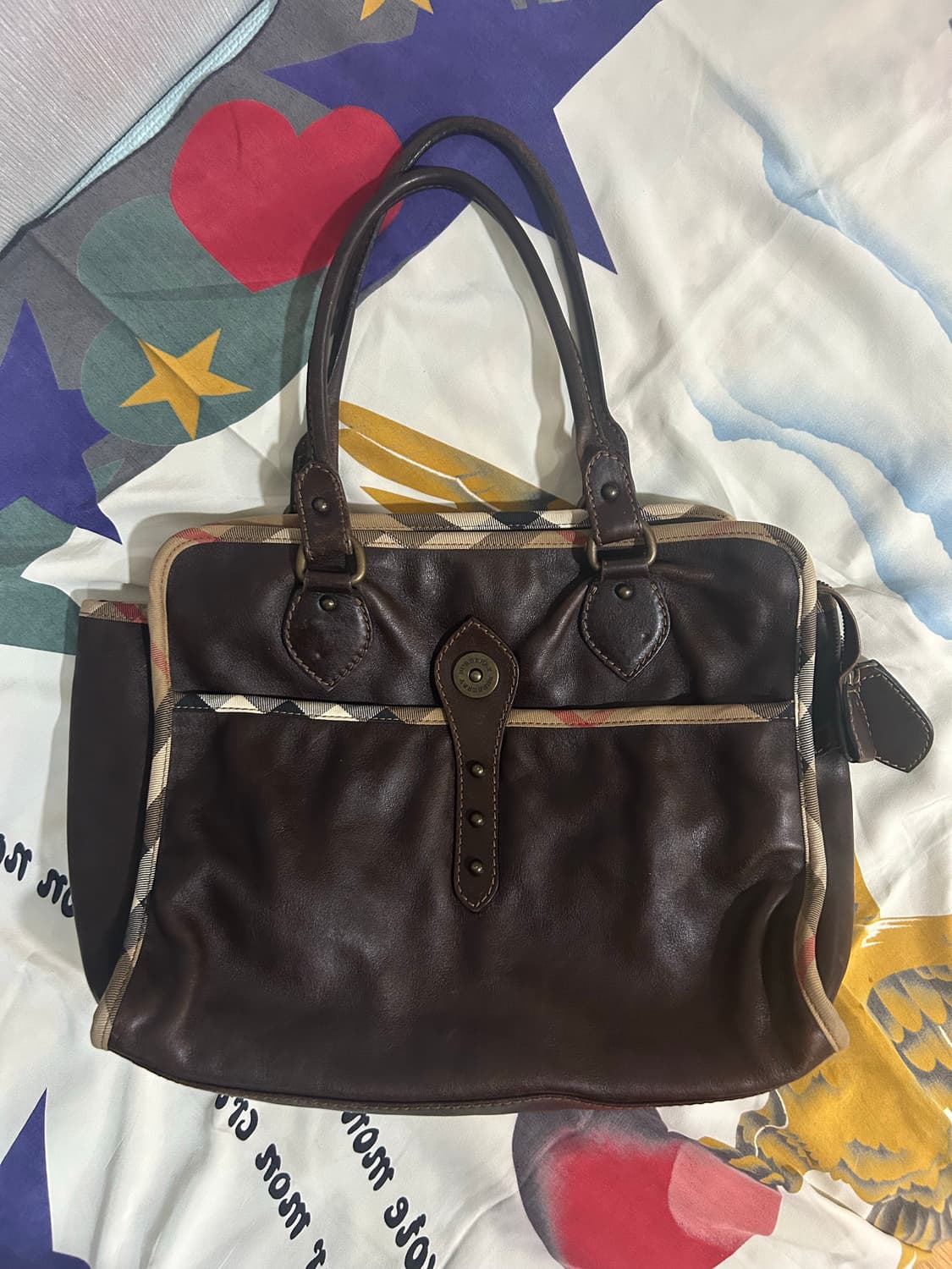 버버리 하우스 체크 토트백 상품이미지1