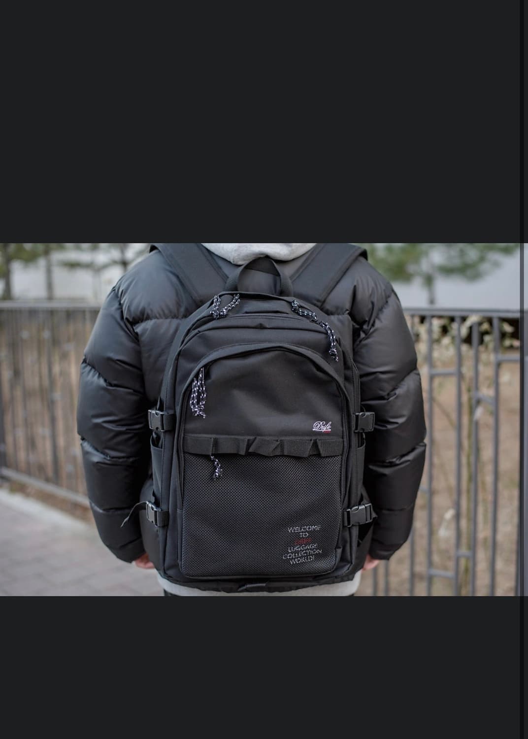 (새제품) 드라이프 언커먼 블랙 백팩 상품이미지4