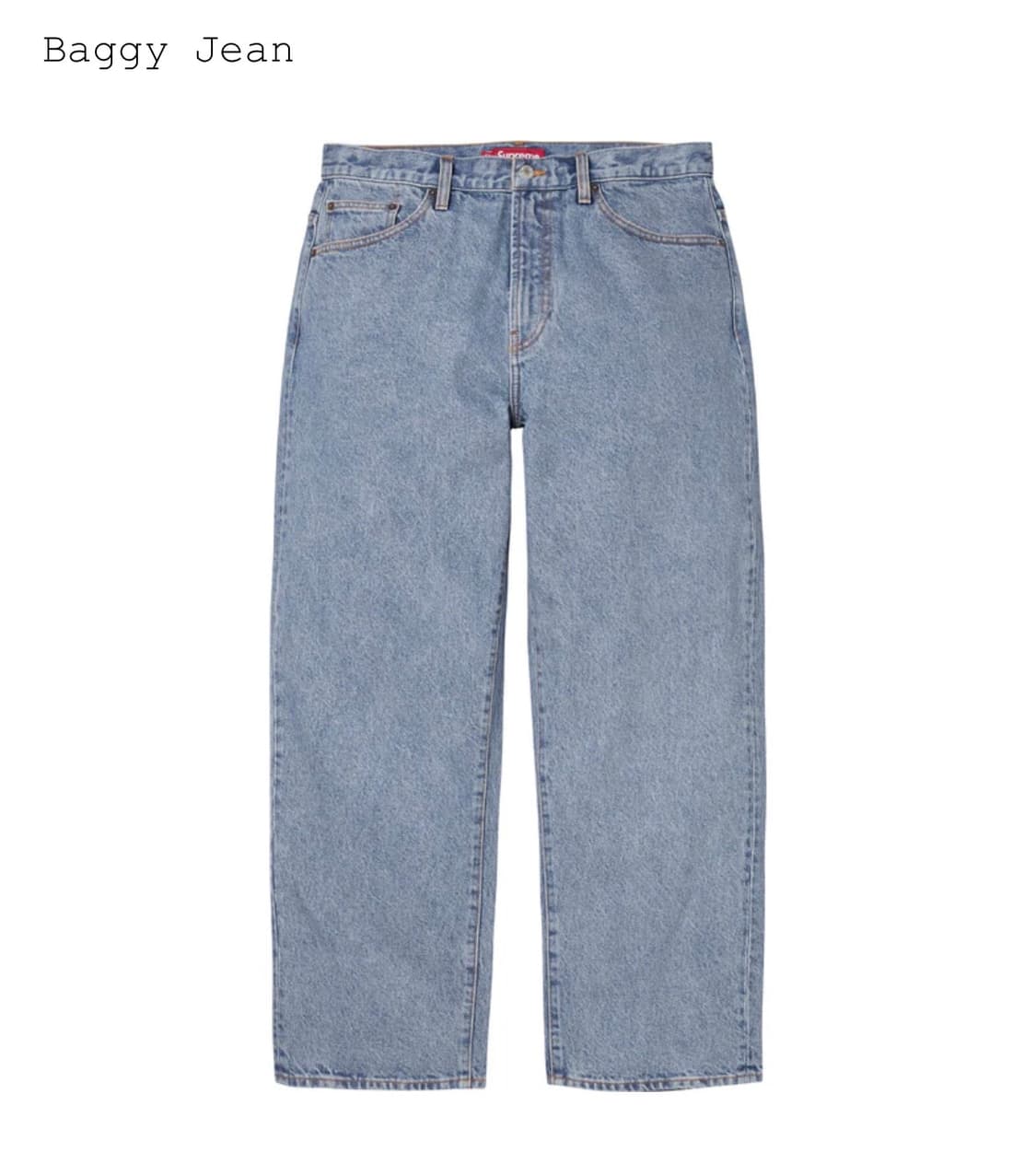 슈프림 25fw 배기진 워시드 인디고 연청 30사이즈 상품이미지1