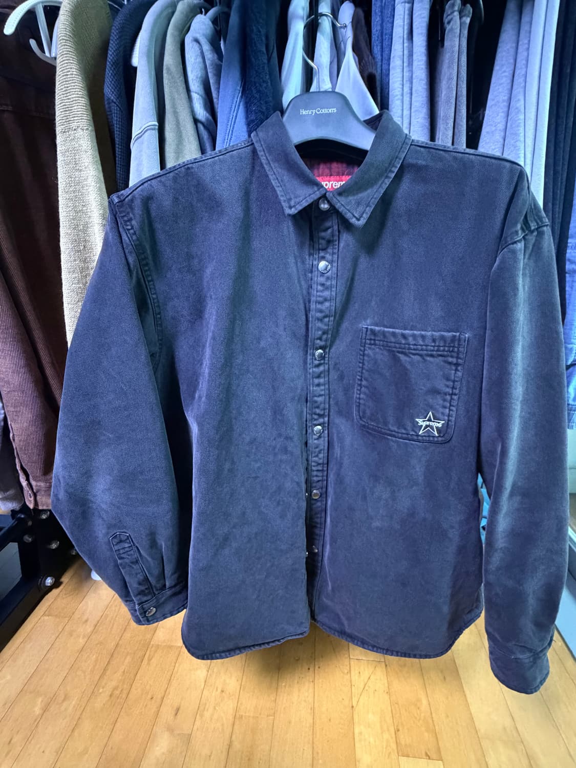 슈프림 데님 스냅셔츠 상품이미지1