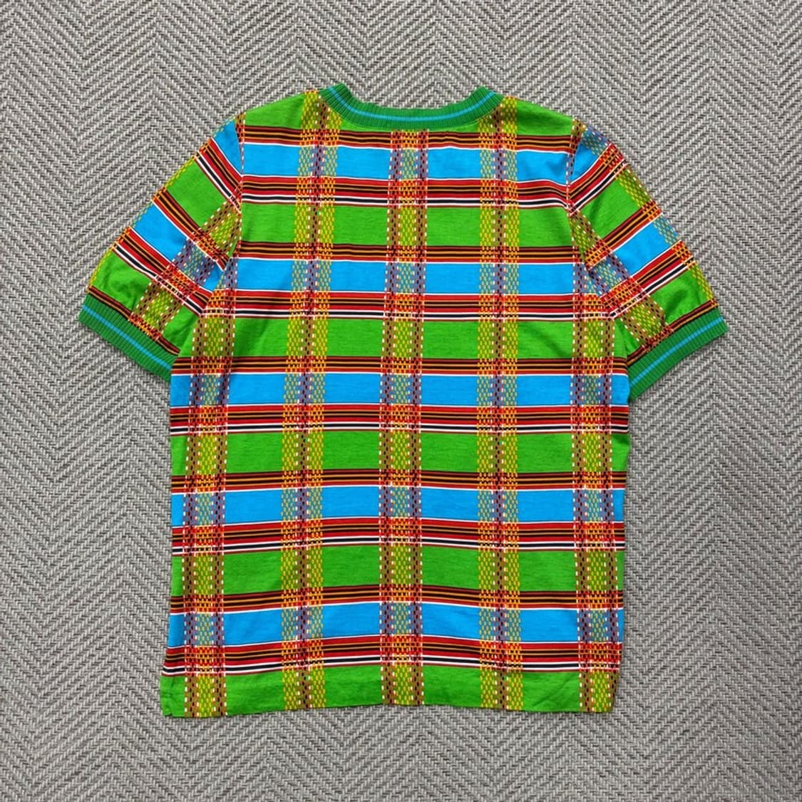 입생로랑 체크패턴 스퀘어넥 티셔츠 v2263 상품이미지2