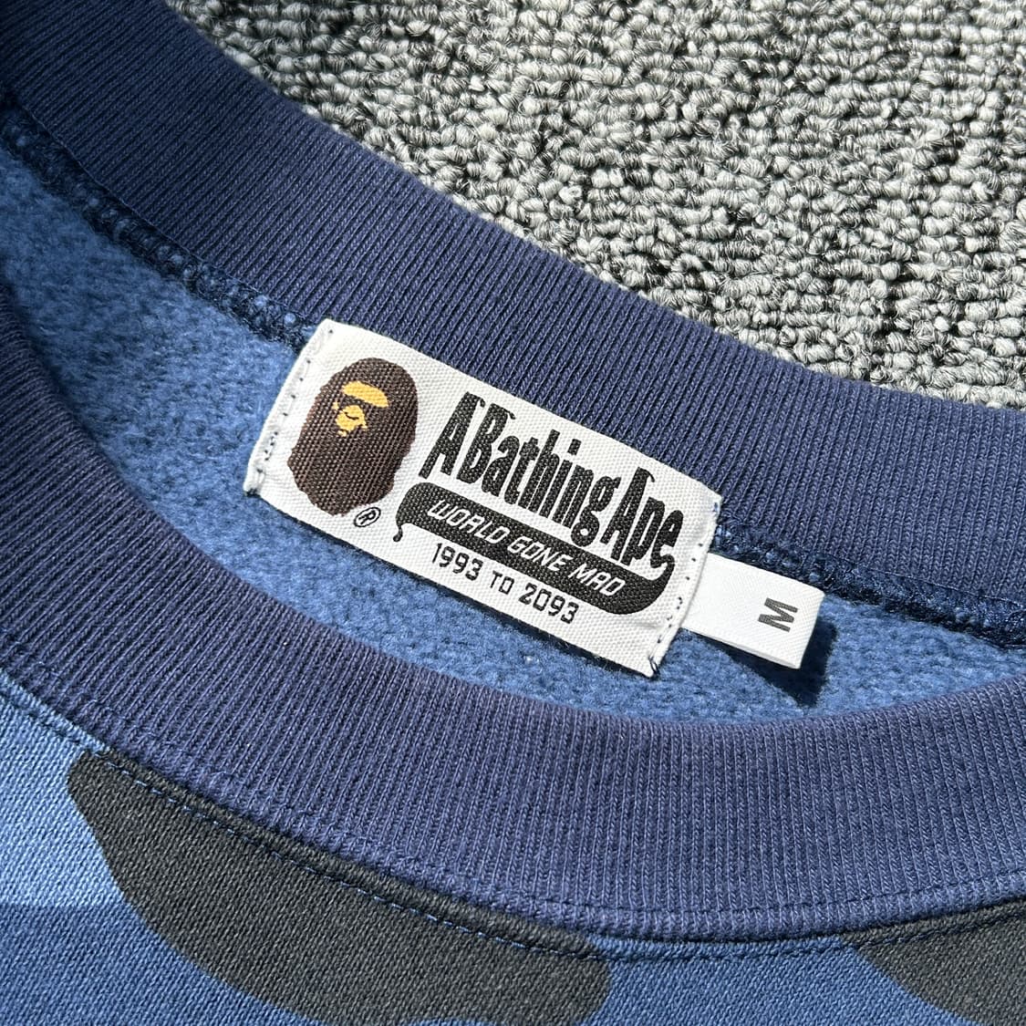 베이프 카모 블루 맨투맨  상품이미지8