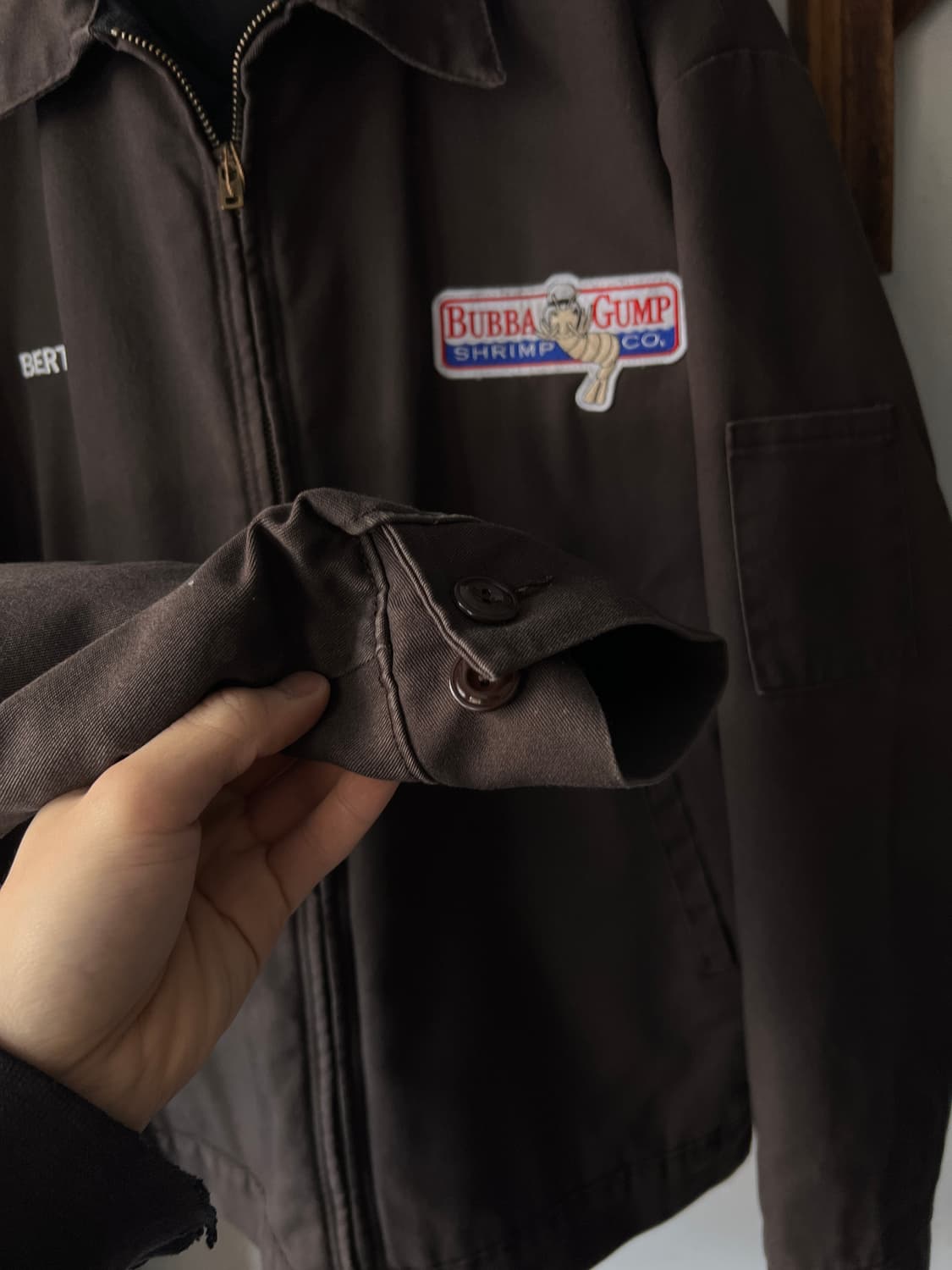 [L]90's RED KAP 버바 검프 쉬림프 패치 워크자켓 상품이미지5