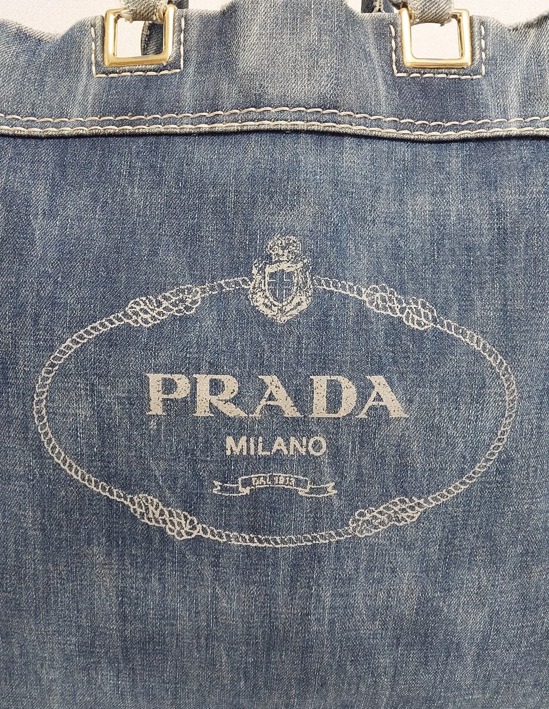 프라다 블루 데님 토트백 2way (정품) 상품이미지2