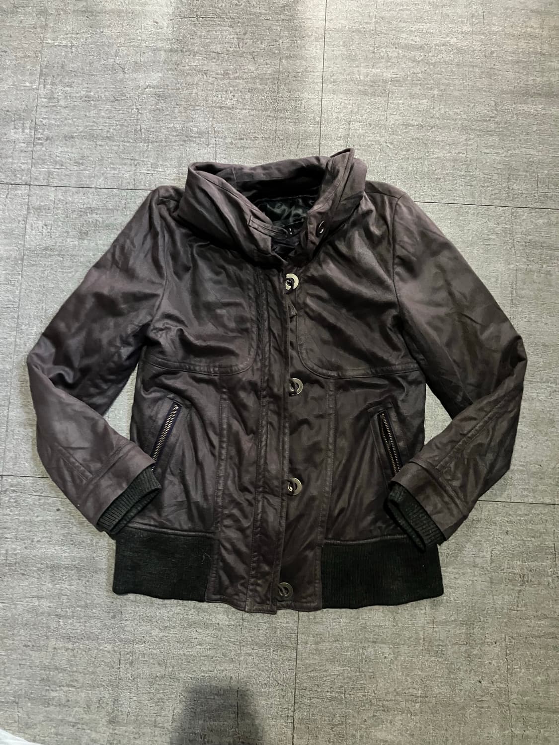 일본빈티지 Tnille 핀터깔y2k 보헤미안펑크 긱시크봄버자켓 상품이미지1