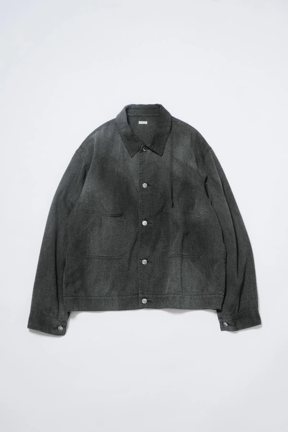 A.PRESSE / 아프레쎄 빈티지 블랙 샴브레이 워크 자켓 상품이미지1