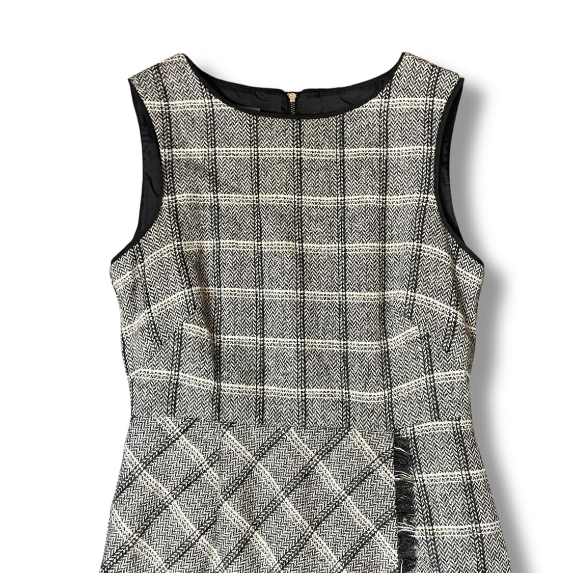 로라애슐리 민소매 헤링본 울 롱 원피스 상품이미지3