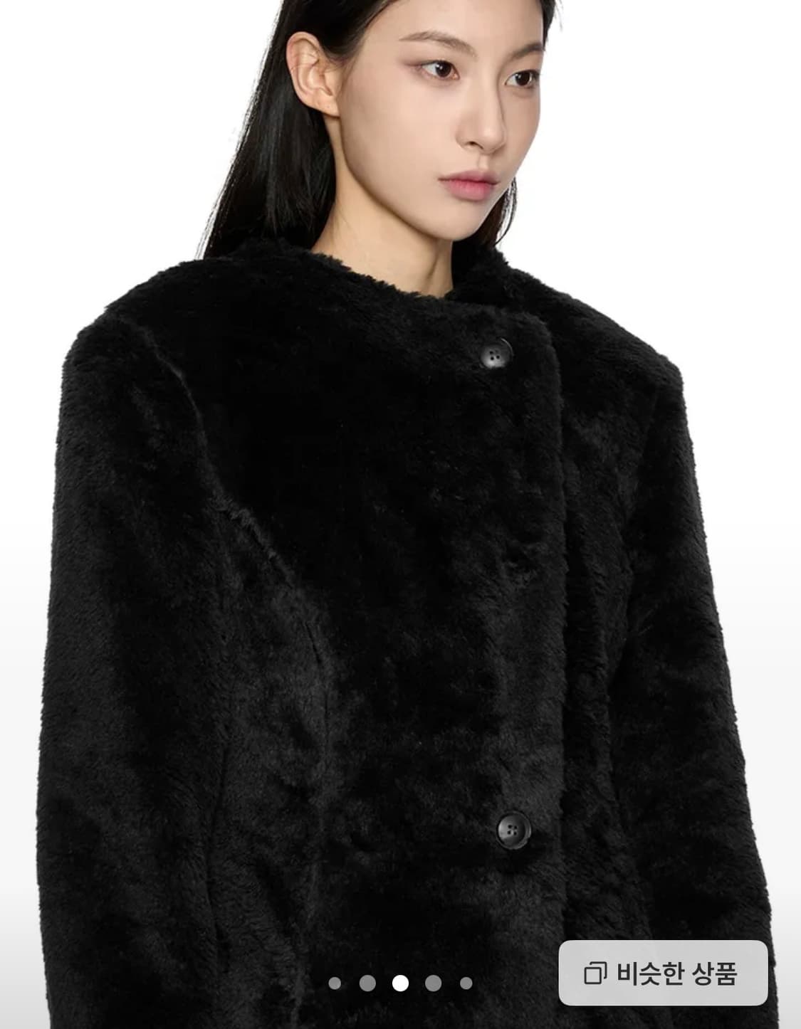 포르테나 페이 비건 퍼 재킷 상품이미지4