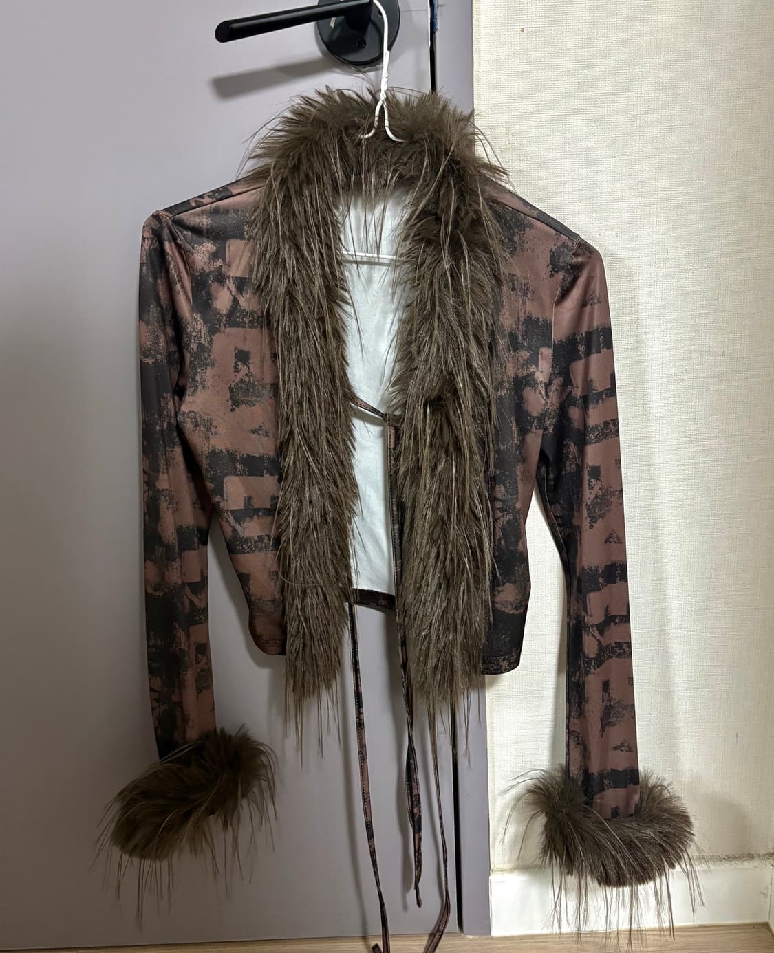 퍼 메쉬 가디건  상품이미지1