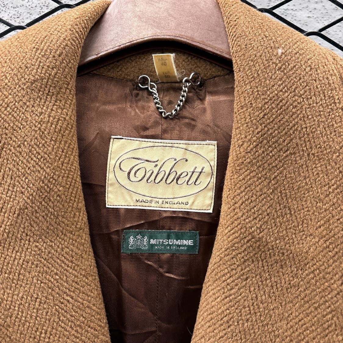 티벳 헌팅 블레이져 울 코트 핸드포켓 퓨어울 디테일 브라운 상품이미지6