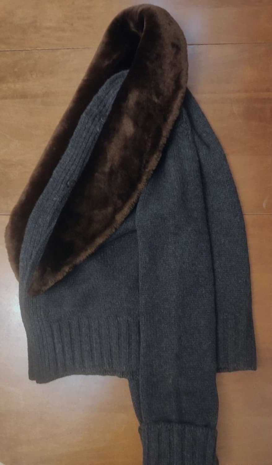 에르메스 04/FW by 장 폴 고티에 디테쳐블 숄 칼라 카디건-해외발송 상품이미지4