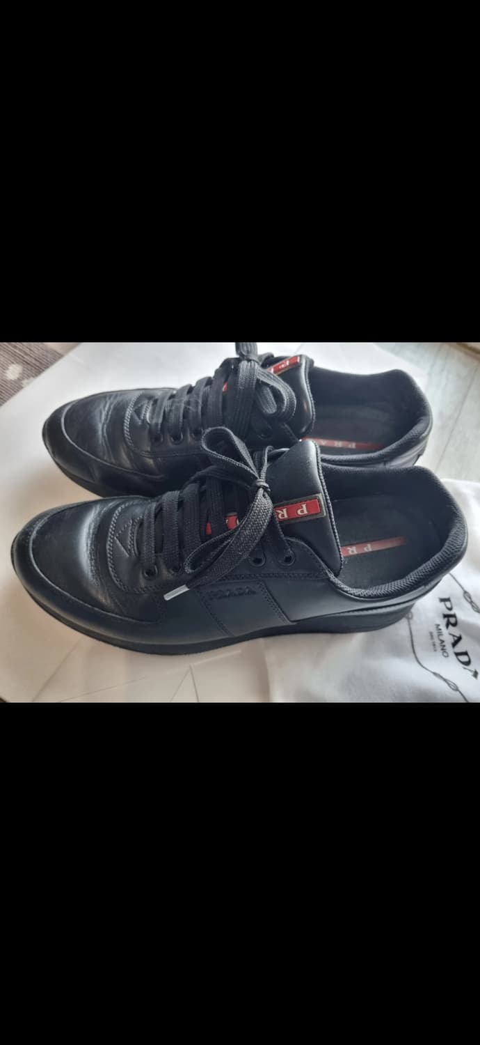 프라다 블랙 스니커즈 사이즈 6 상품이미지1