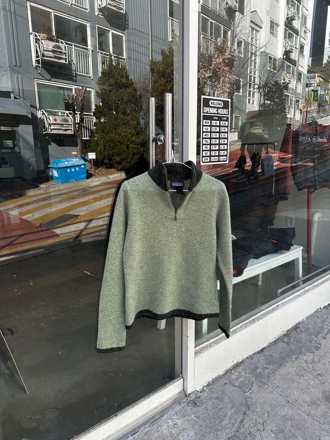 파타고니아 램스울 하프 집업 니트  상품이미지1