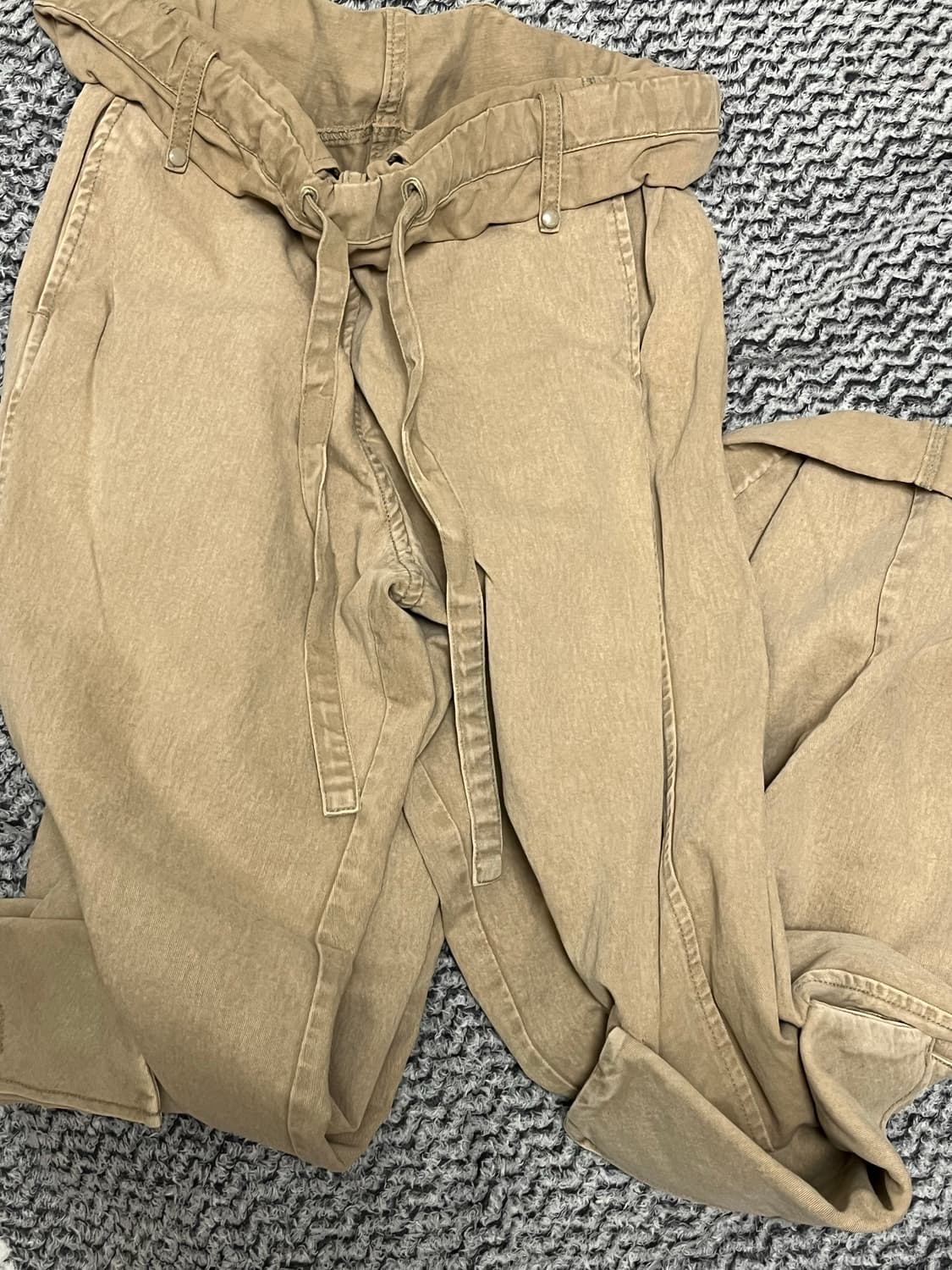 오픈와이와이 WASHED ROLLED CARGO PANT S (BEIGE 상품이미지1