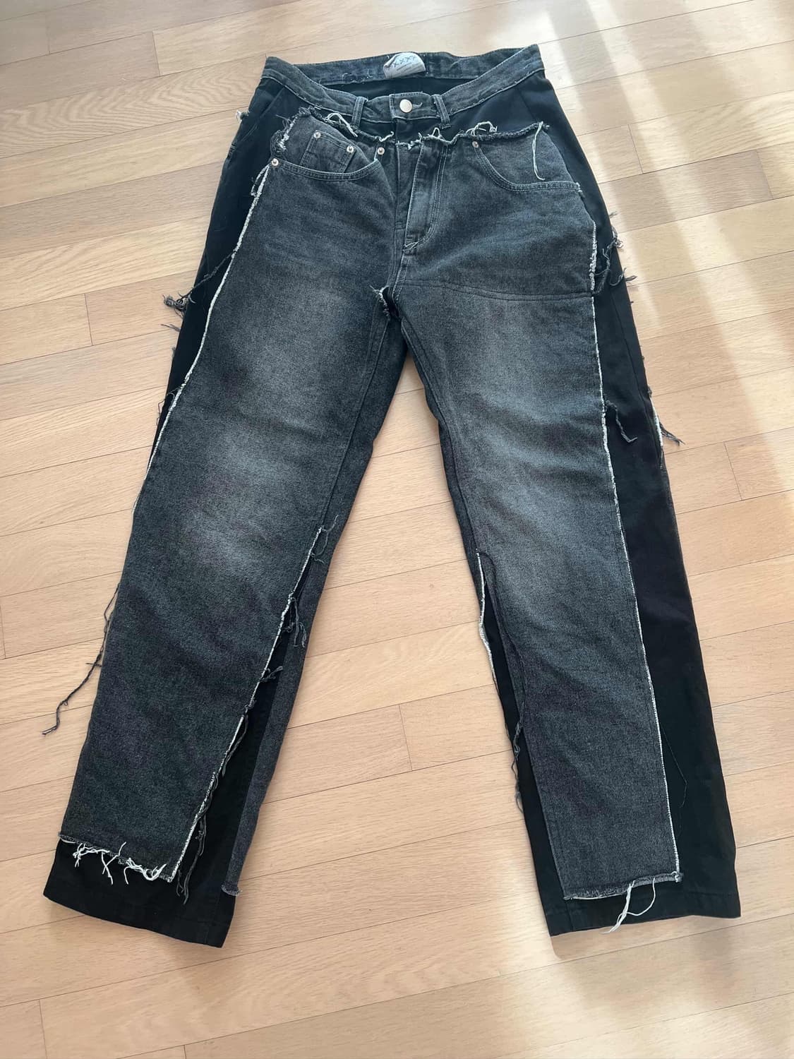 써저리 데님팬츠 블랙 상품이미지1