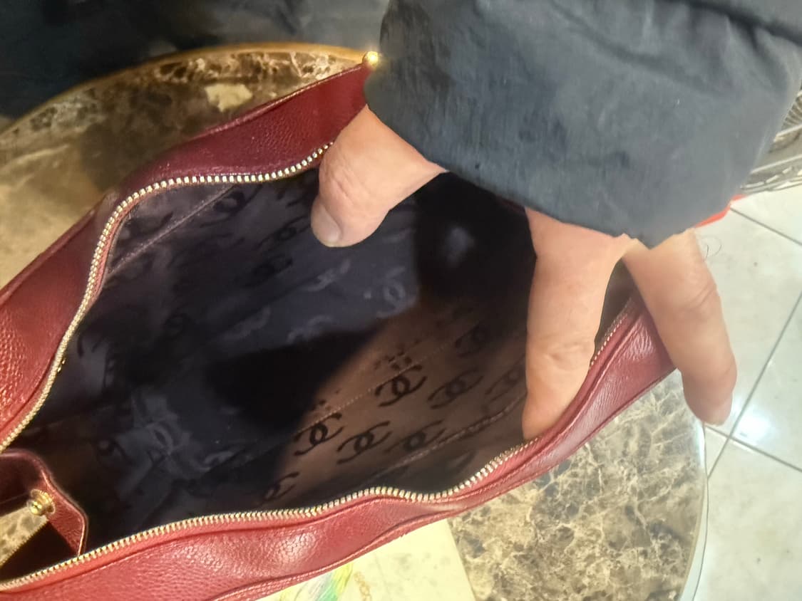 정품 샤넬 쉐프론 캐비어 체인 숄더백 팝니다 상품이미지8