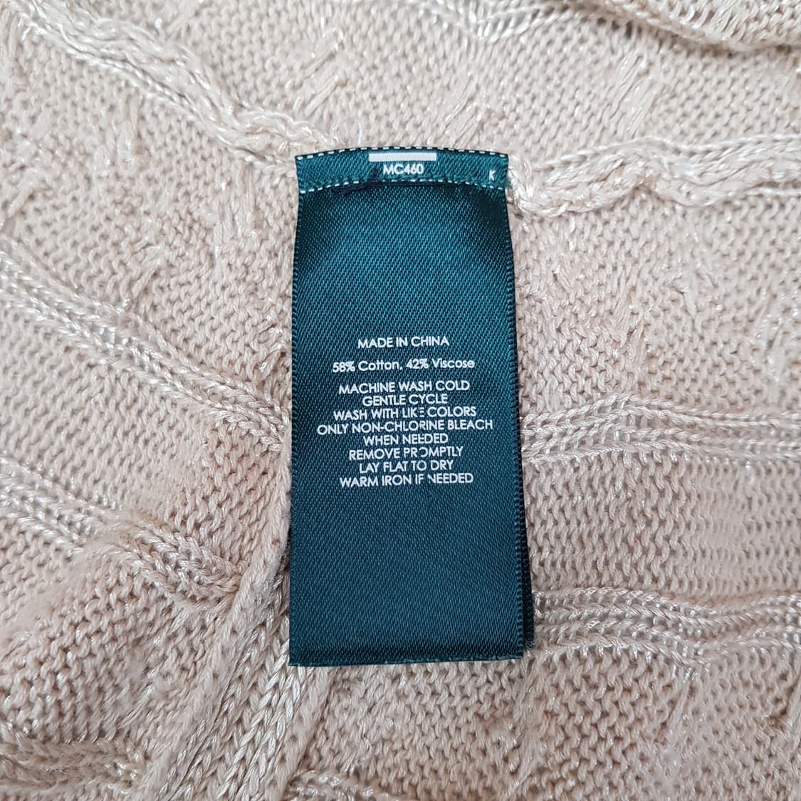 로렌 랄프로렌 케이블 가디건 S/M 상품이미지7