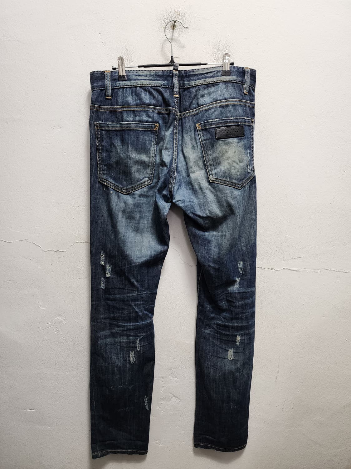 디스퀘어드2 가죽패치 데님 청바지 상품이미지1