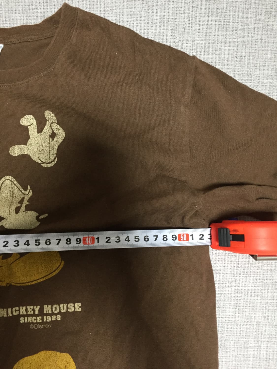 Disney 디즈니 올드스쿨아메카지 미키마우스 7부티셔츠 초코대대장 상품이미지2