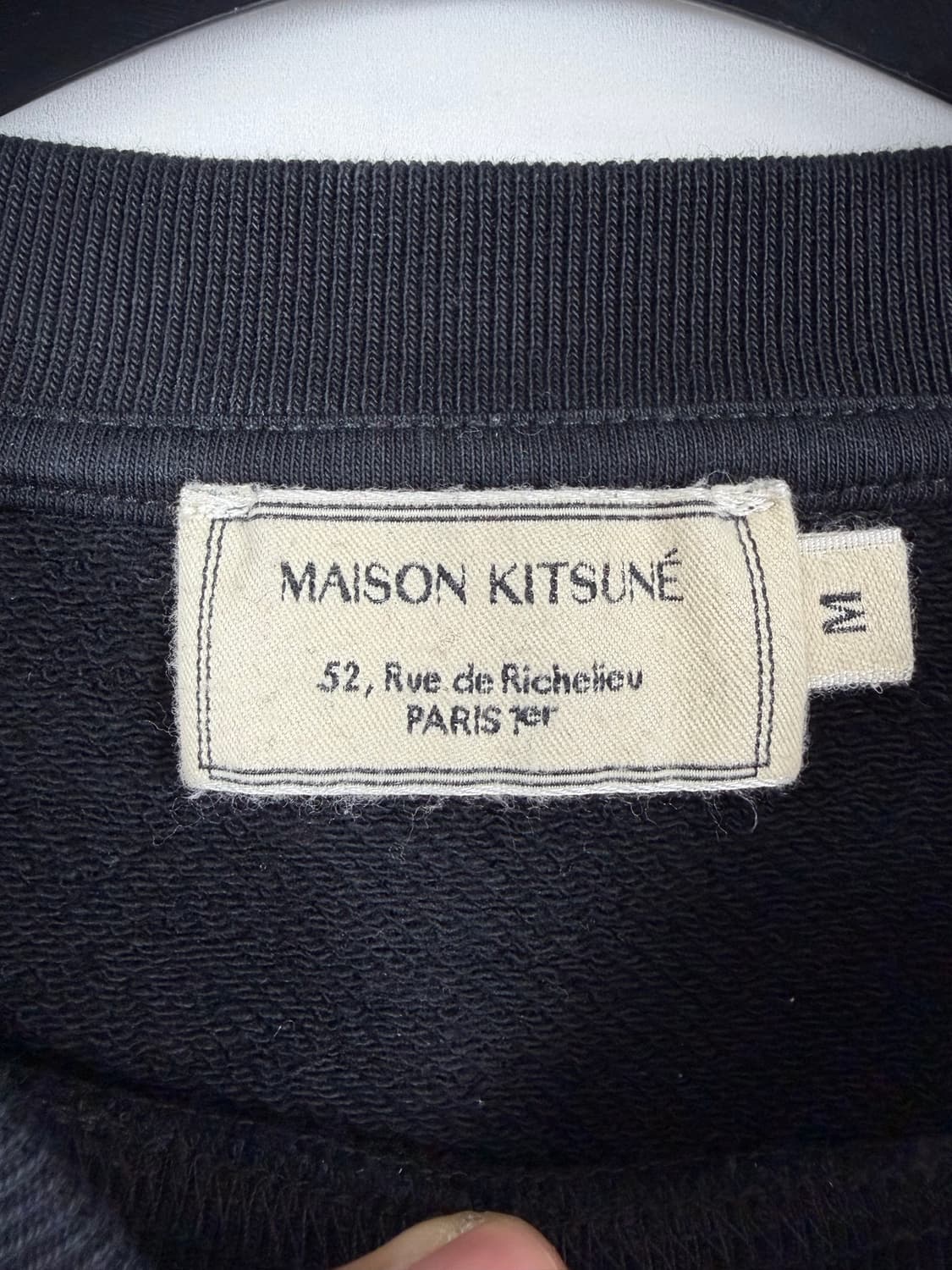 a12) 메종키츠네 빅로고 맨투맨 상품이미지3
