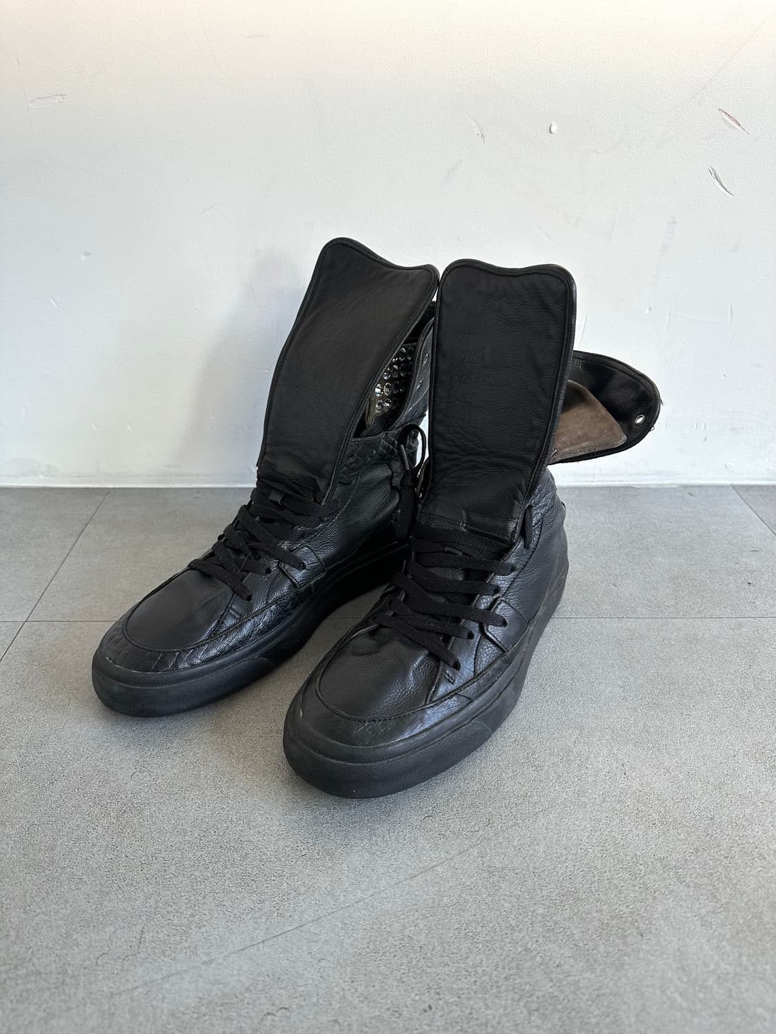 쥬세페자노티 아카이브 레더 폴딩 오버텅 하이탑 상품이미지5