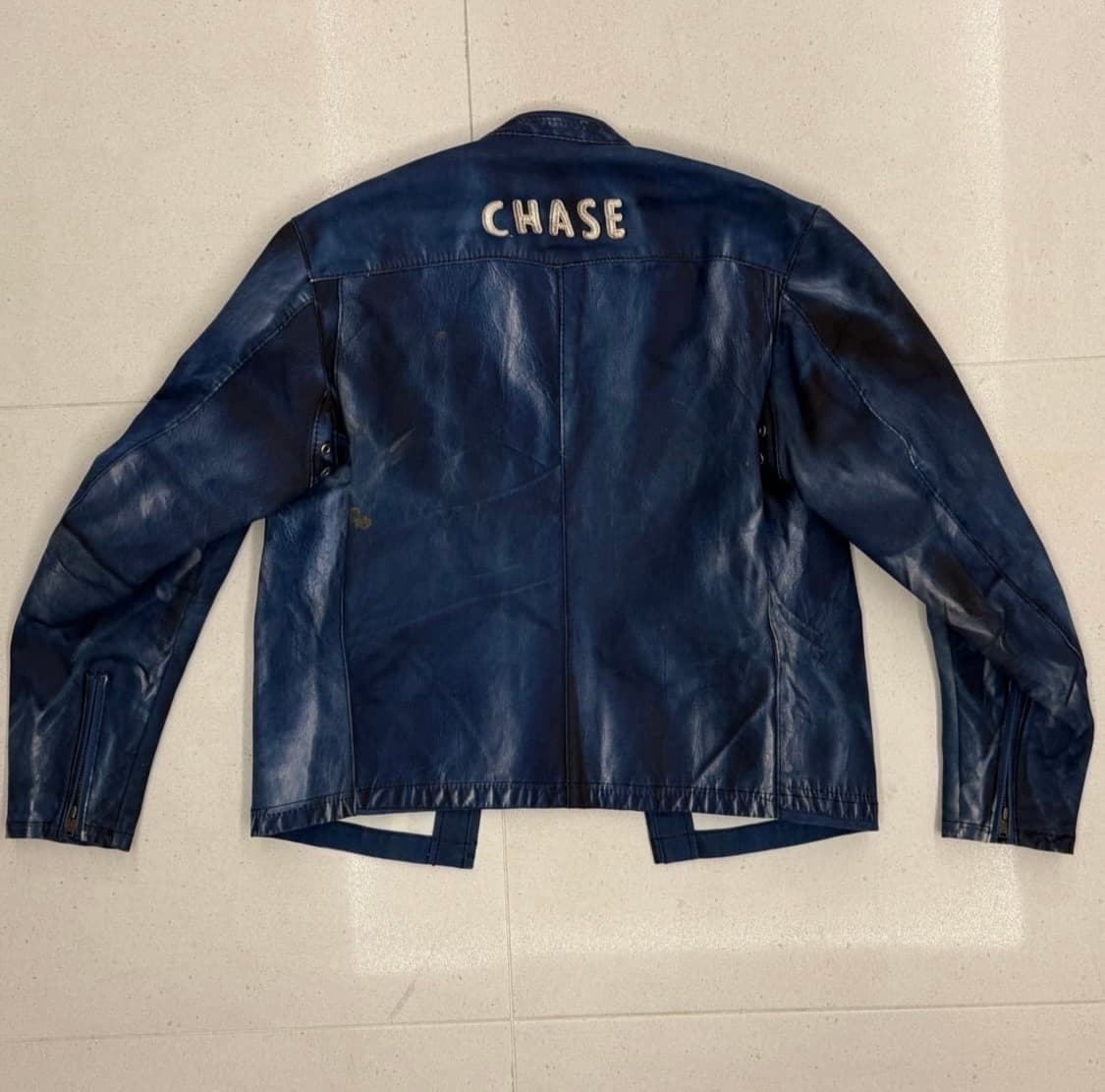 M]준야와타나베 베르베르진 베이츠 프린팅 레더자켓 상품이미지2