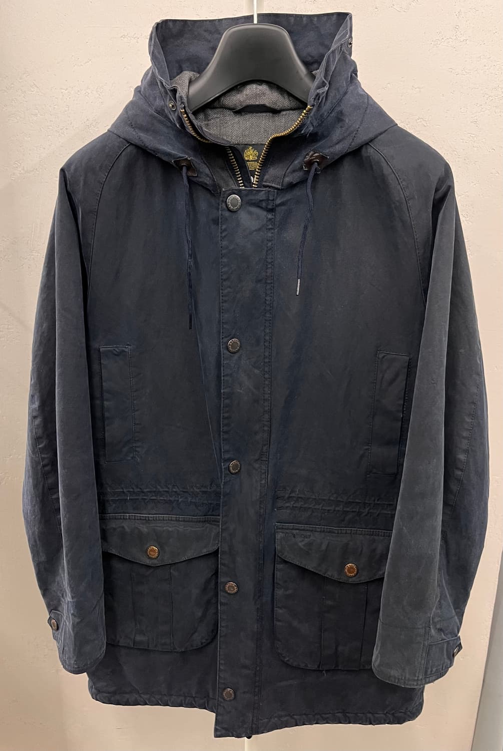 바버 왁스 자켓 네이비 M 상품이미지1