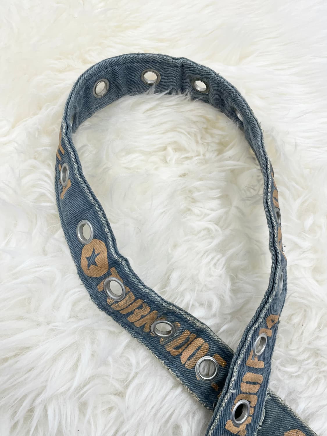 y2k 캔버스 레터링 펀칭 버클 벨트 상품이미지6