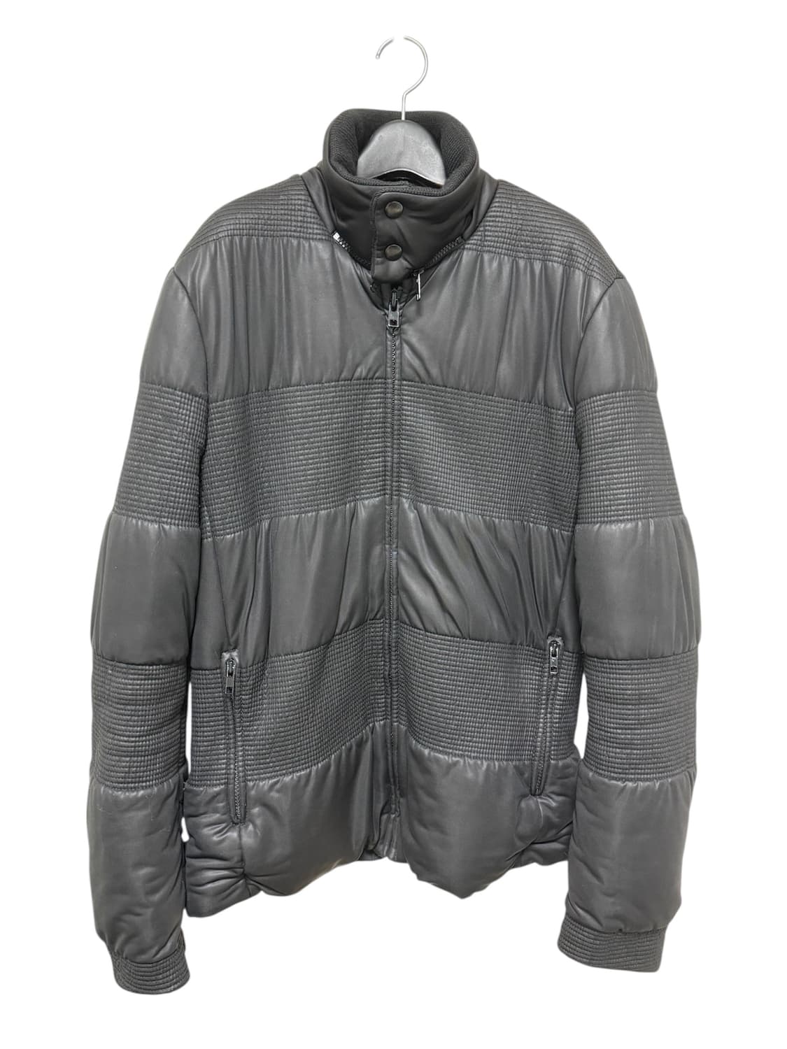 메종 마틴 마르지엘라 레더 믹스 패널 패딩 자켓 상품이미지1