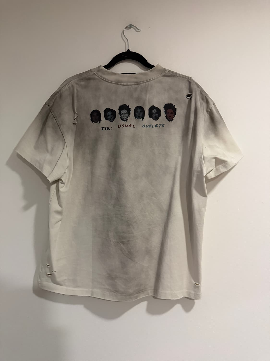 클릭클락 KLICK CLAK 디스트로이드 워시드 그래픽 티셔츠 상품이미지2