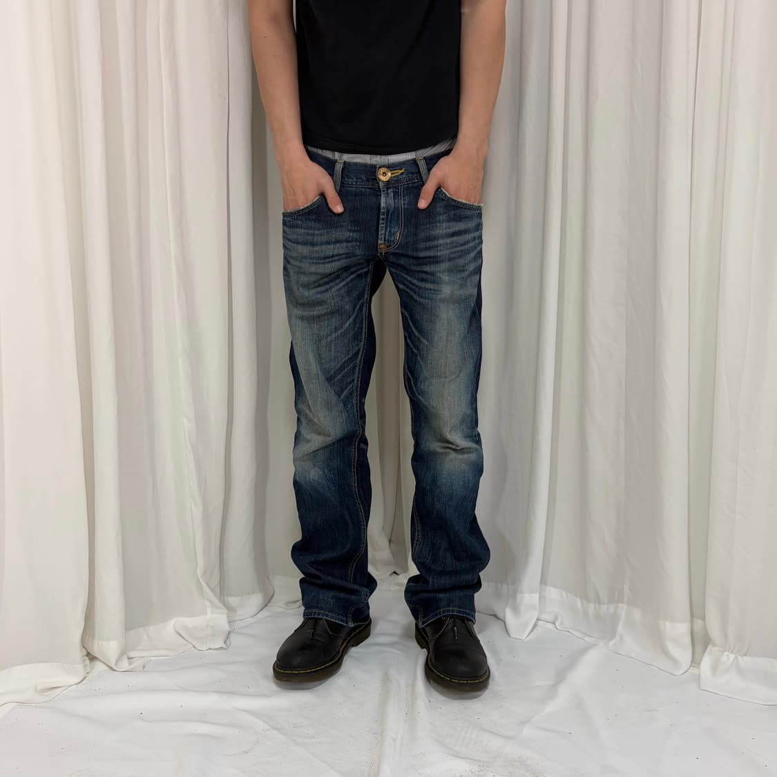 Lee 카우보이 신치백 송치 탭 세미 부츠컷 데님팬츠 상품이미지2