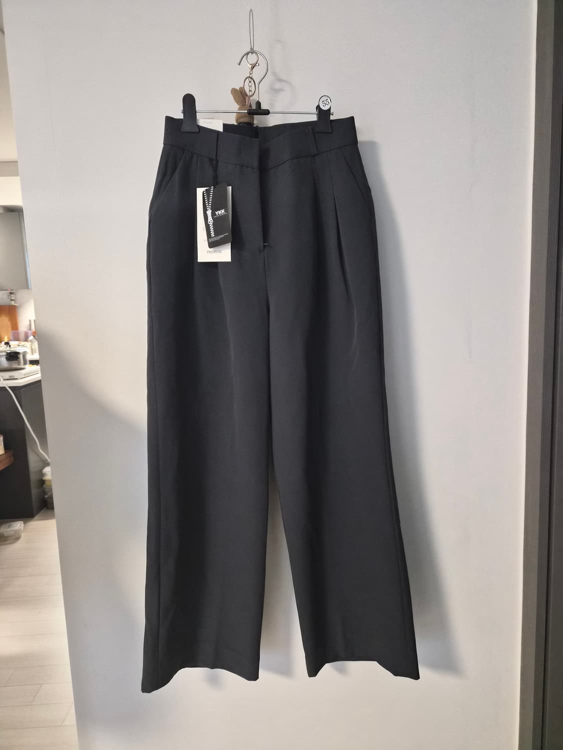 새상품 핏 예쁜 와이드 슬랙스 (링클프리/스판/상태 최상) 상품이미지2