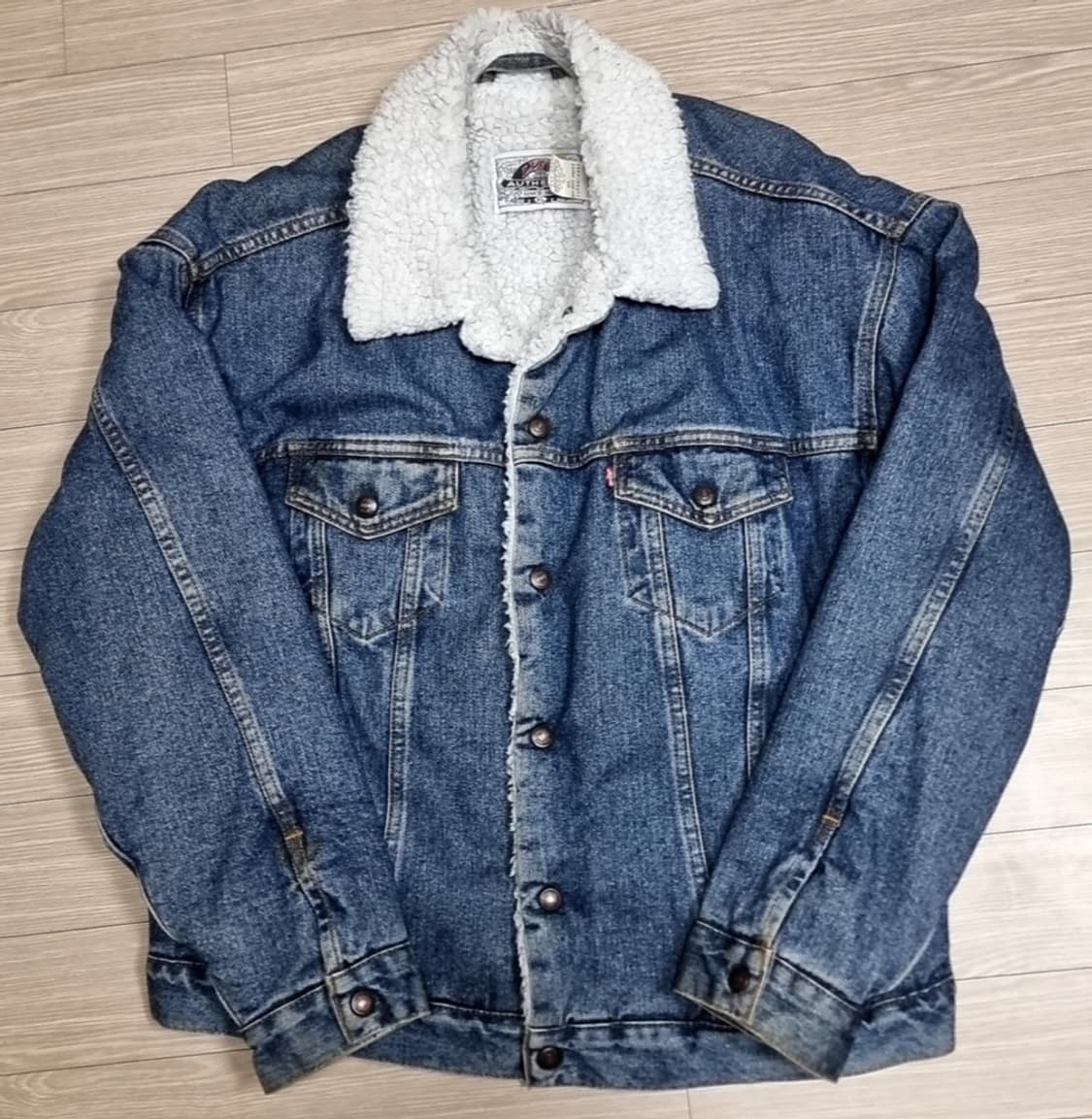 미제 80s 리바이스 데님 쉐르파 자켓 청자켓(110) 상품이미지1