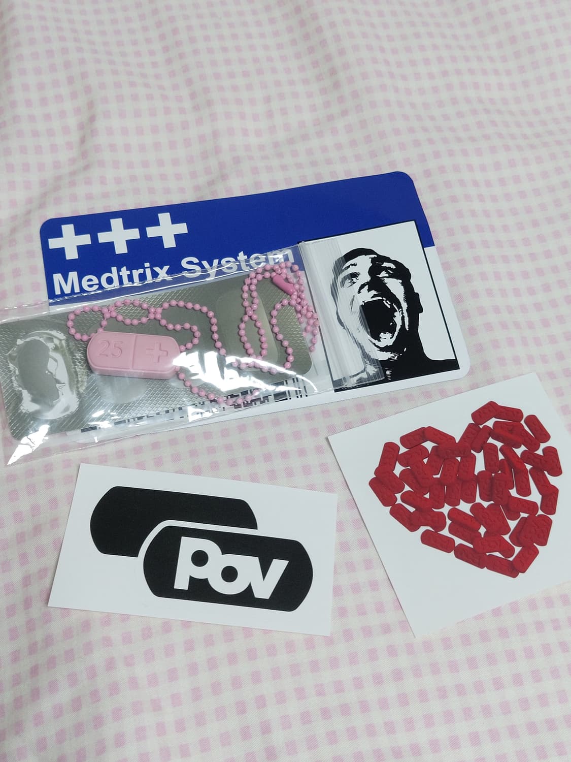 더스파이시감자클럽 알약 목걸이 핑크 상품이미지4