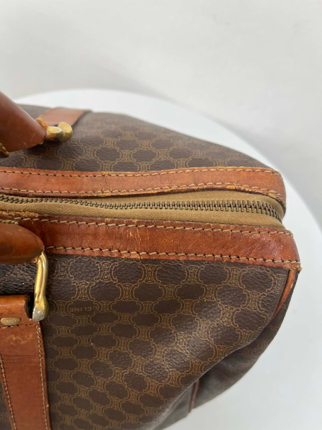 셀린느 빈티지 마카담 블라종 빅 보스톤백 여행가방 토트백 상품이미지7