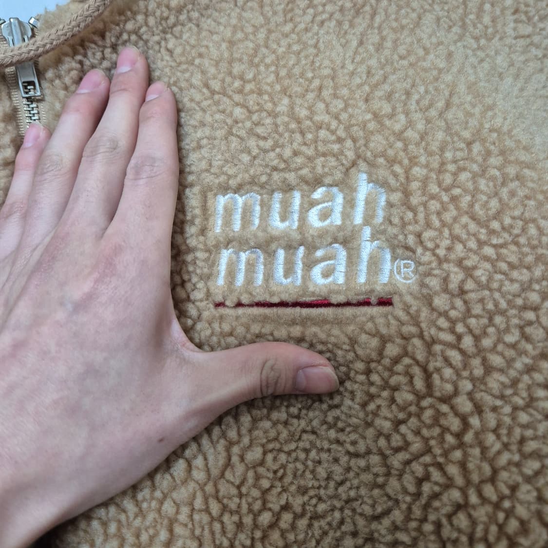 무아무아 양털 뽀글이 후드 후리스 자켓 F(FREE) 상품이미지4